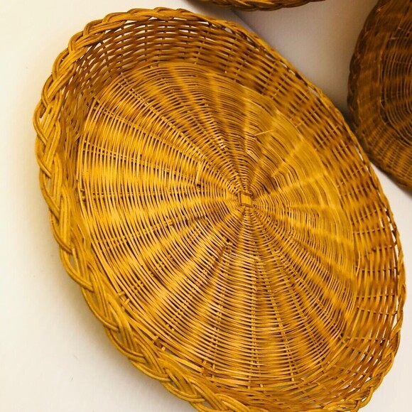 Country Primitive Beachy Boho Vintage Wall Basket Decor - Picture 8 of 11